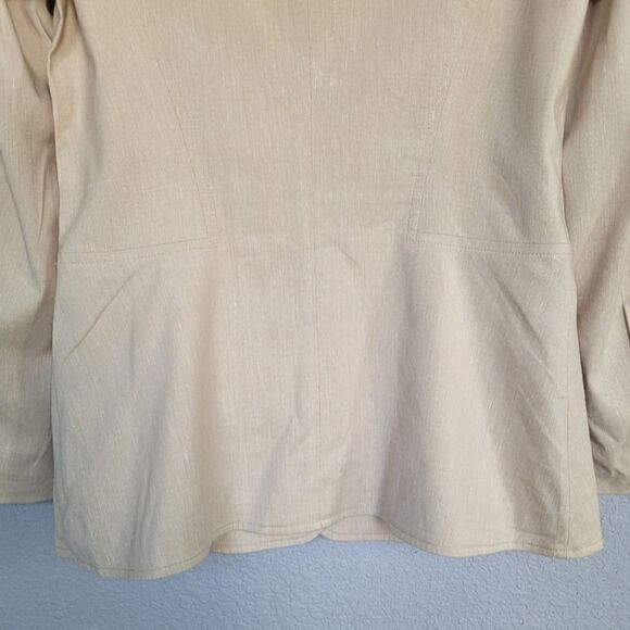 Vintage ESCADA Tan  wool/linen blend Size EU 34/ Small - Picture 6 of 16